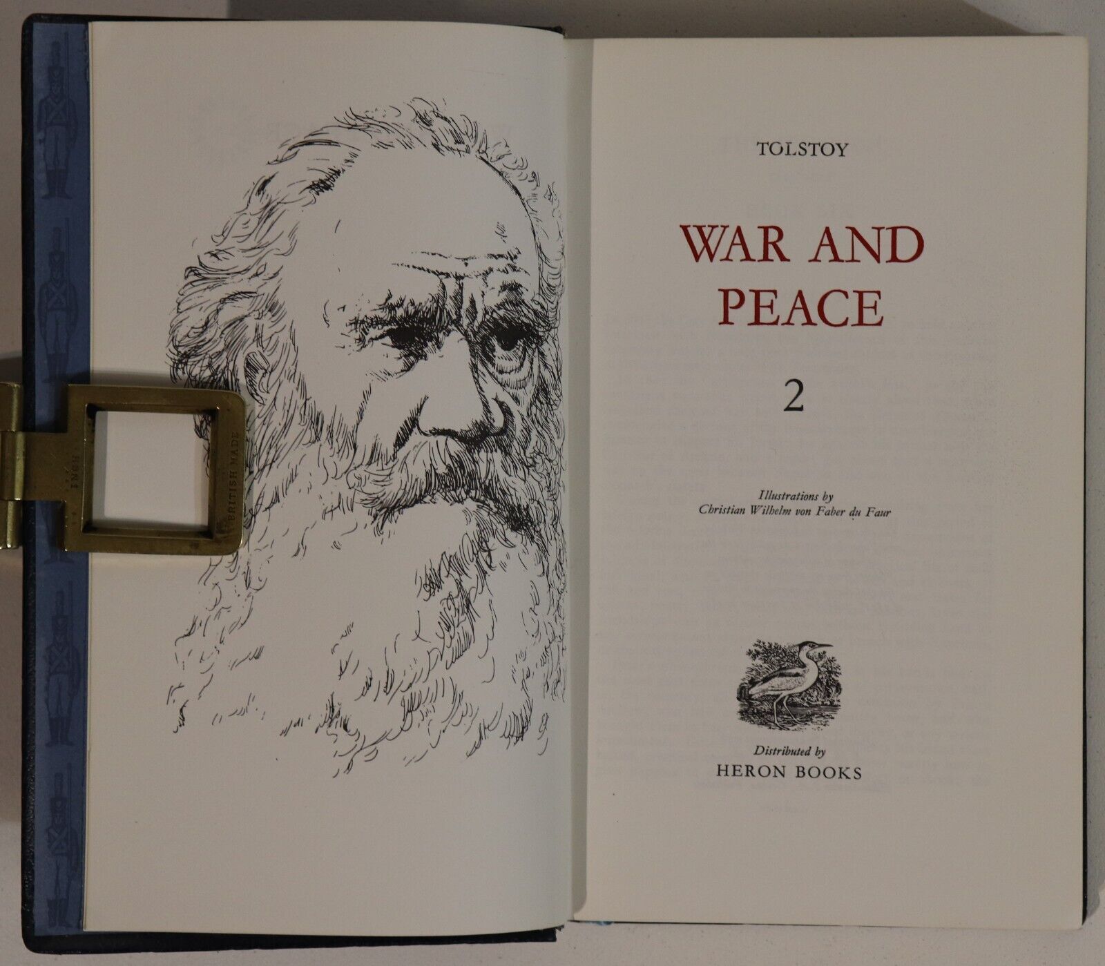 War And Peace by Leo Tolstoy - c1968 - 3 Volume Vintage Literature Book Set