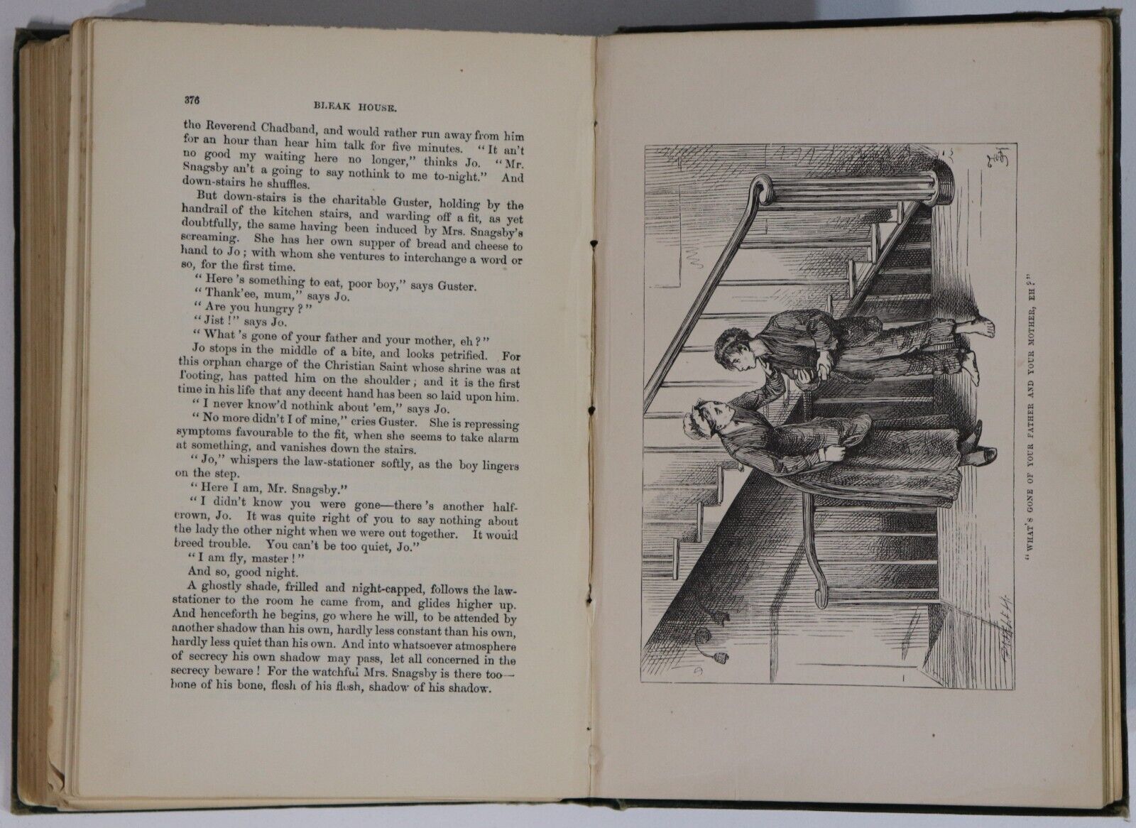 Bleak House by Charles Dickens - c1879 - 2 Vol. Antique Fiction Book Set