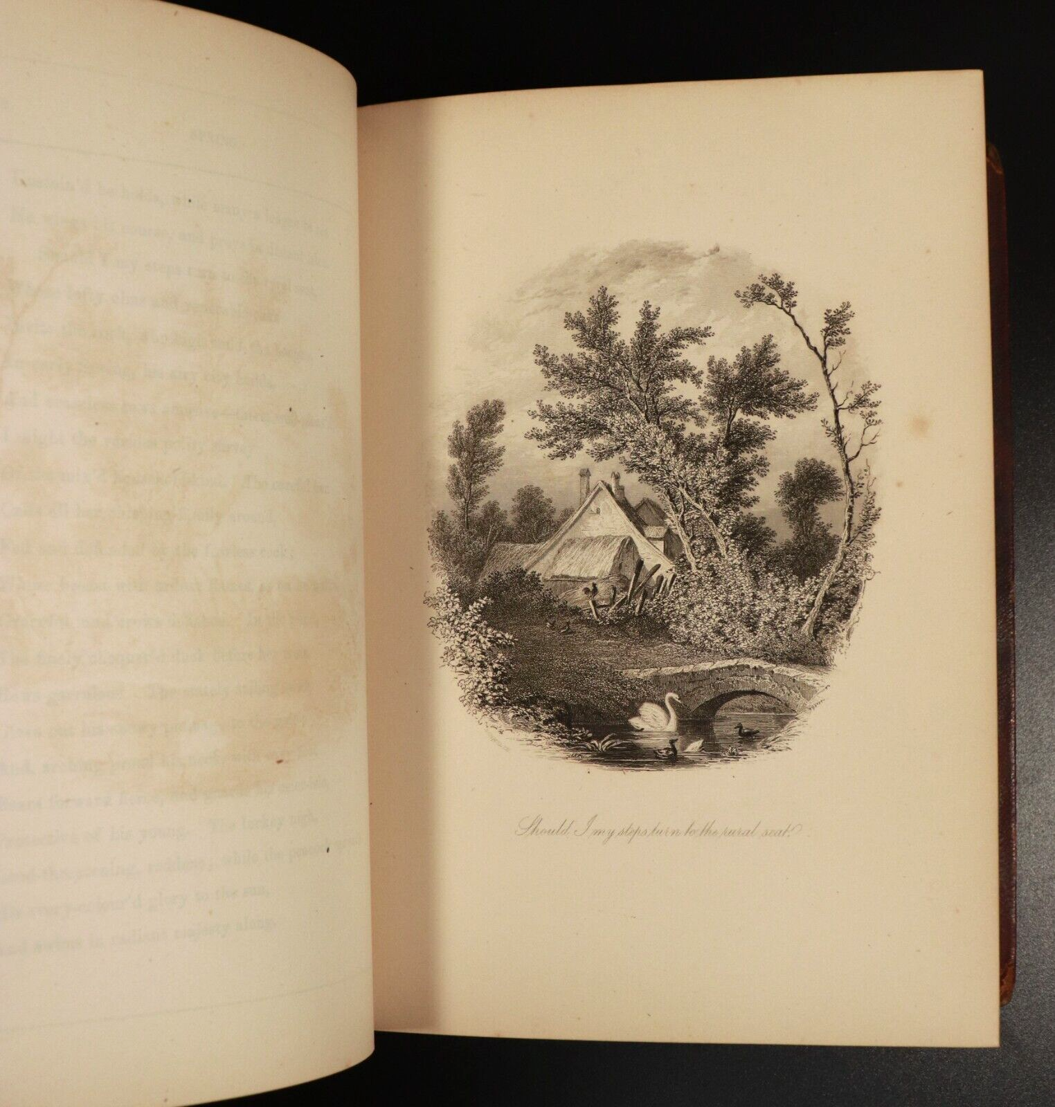 1868 The Seasons by James Thomson Antiquarian Scottish Poetry Book Illustrated