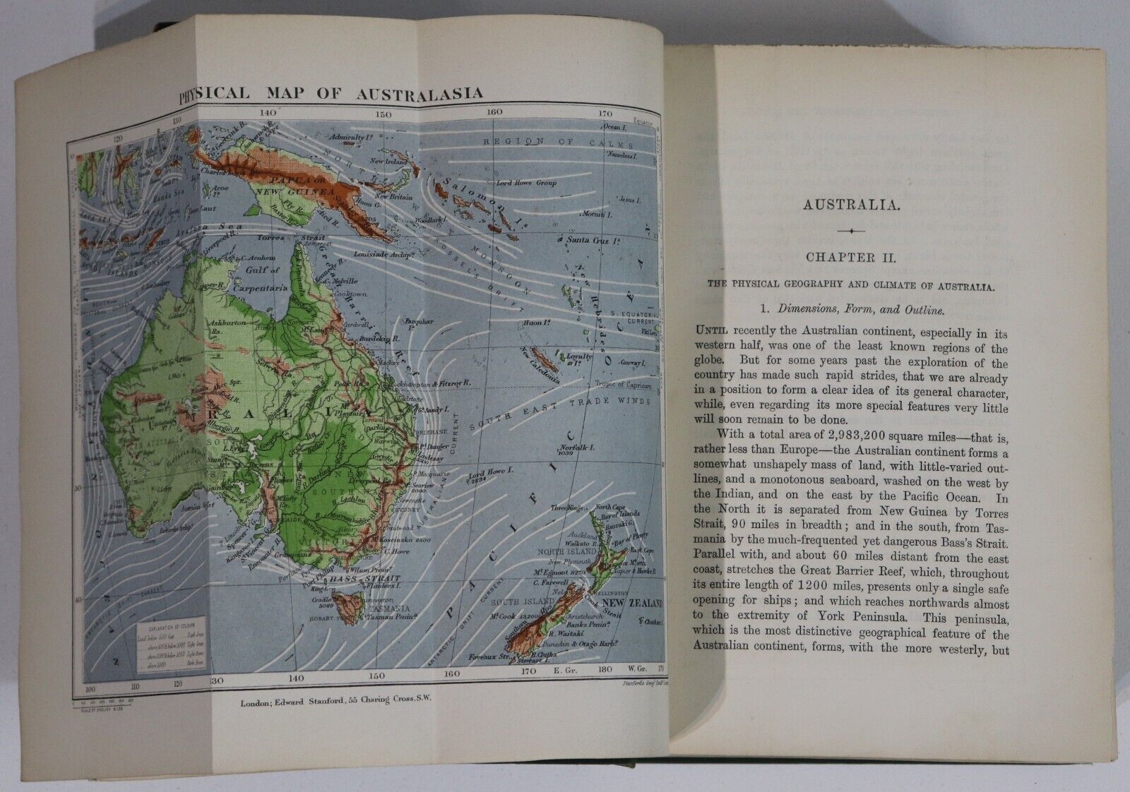 1888 Australasia: Geography & Travel by A.R. Wallace Australian History Book