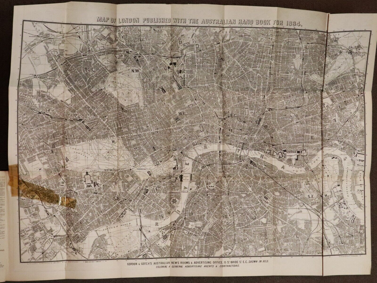 1884 The Australian Handbook & Emigration Guide Antiquarian Book Foldout Maps