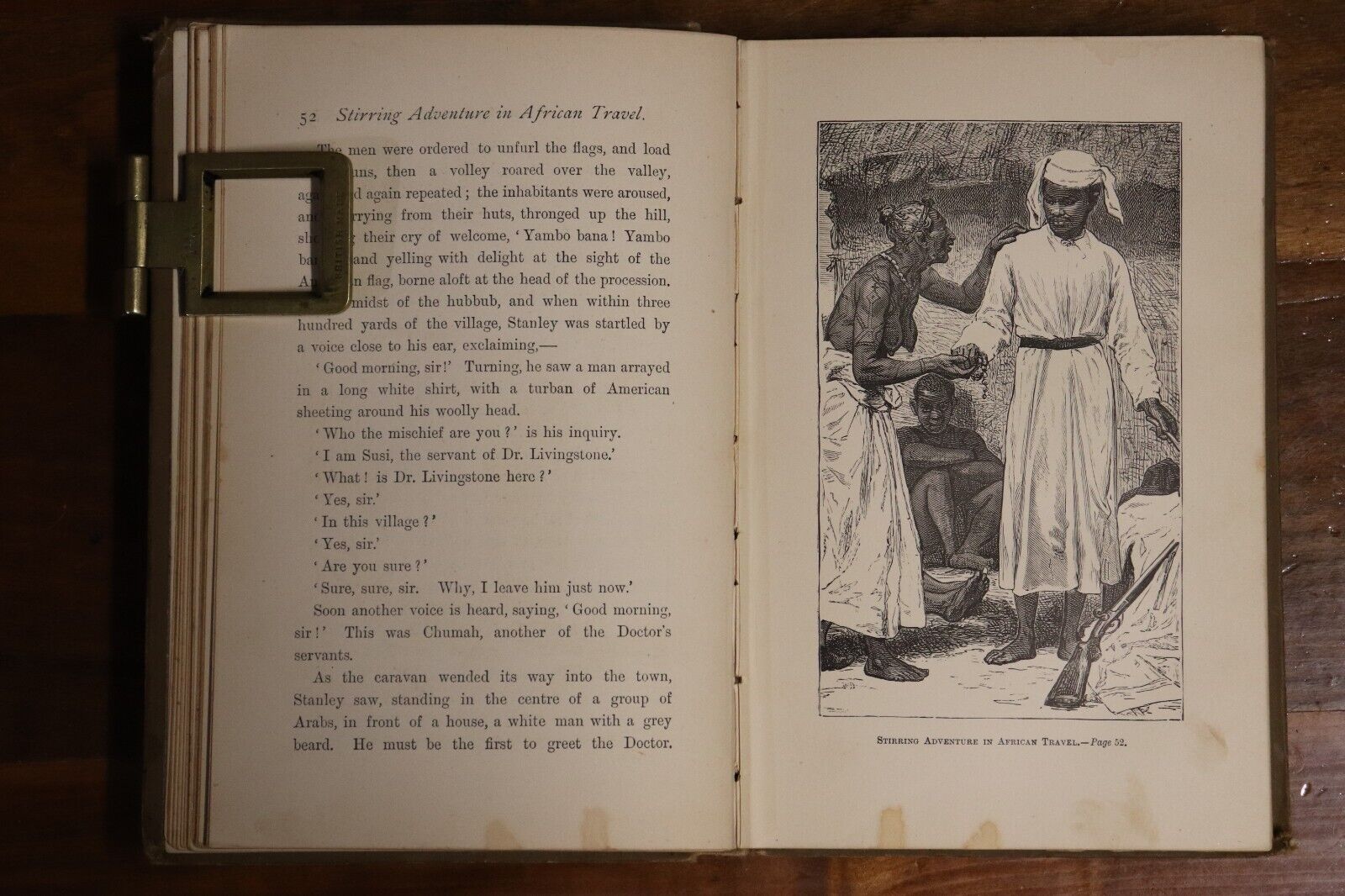 Stirring Adventure In African Travel - 1888 - Rare Livingstone Exploration Book