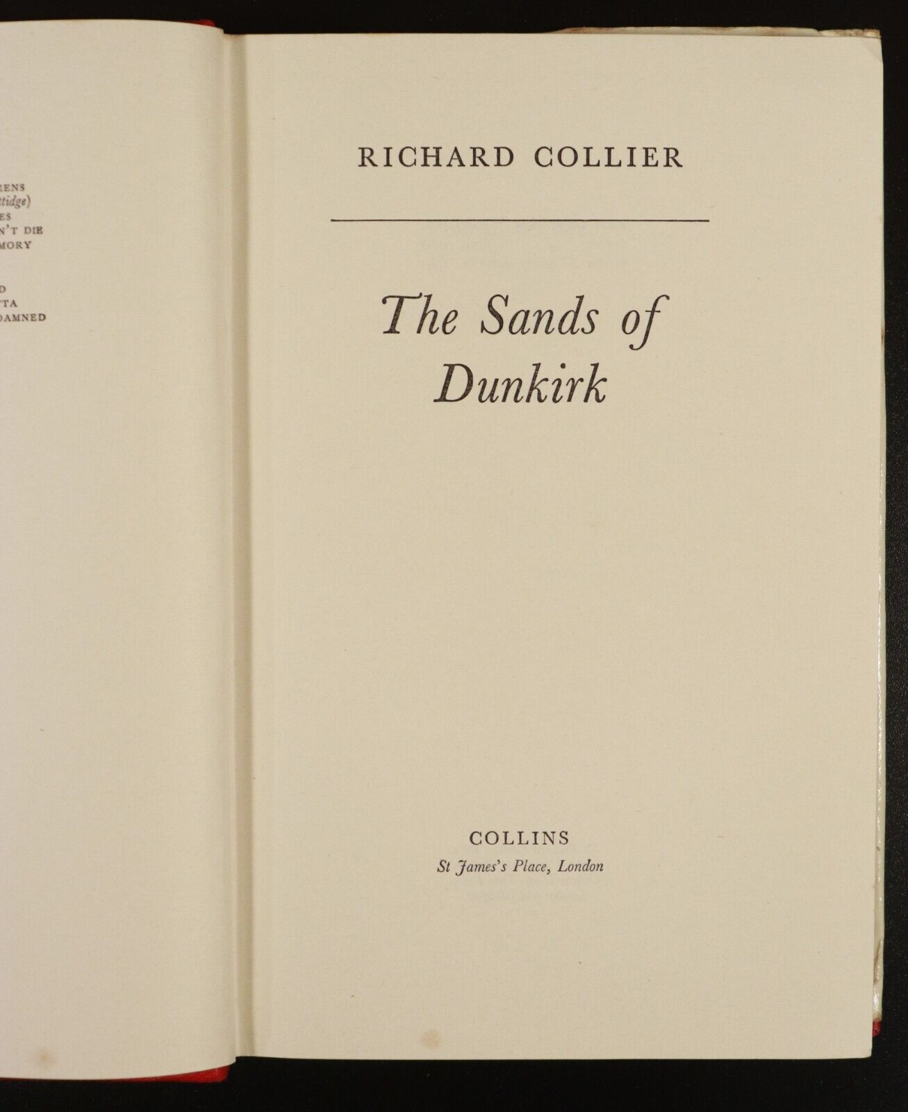 1961 The Sands Of Dunkirk by Richard Collier WW2 Military History Book
