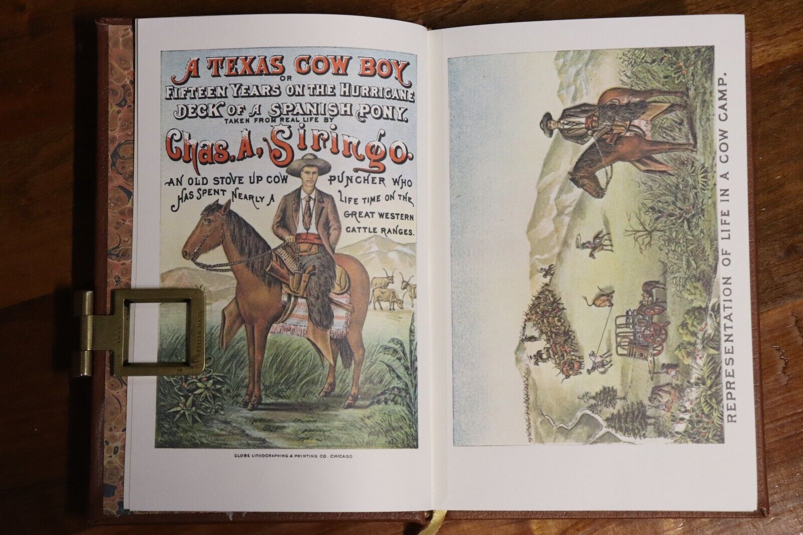 A Texas Cowboy by Chas. Siringo - 1980 - Vintage Western Literature Book