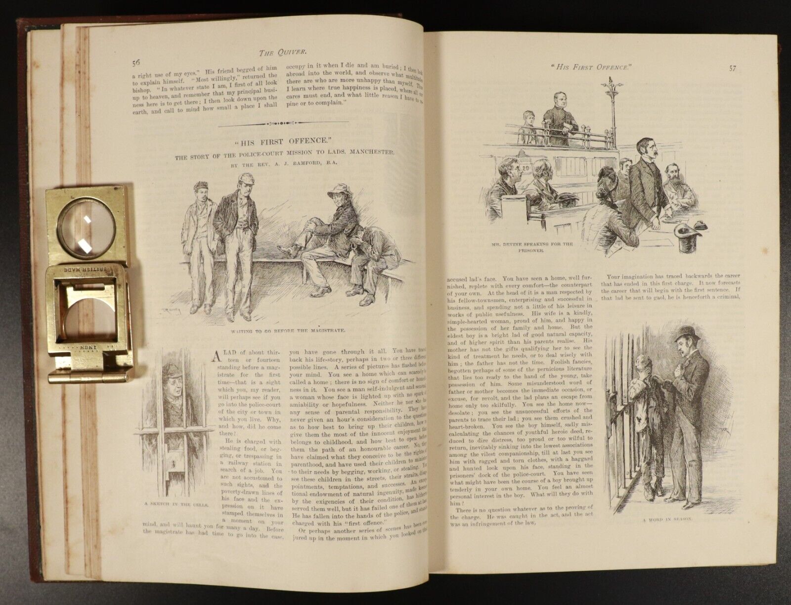 1891 The Quiver: An Illustrated Magazine Antique British Literature Book