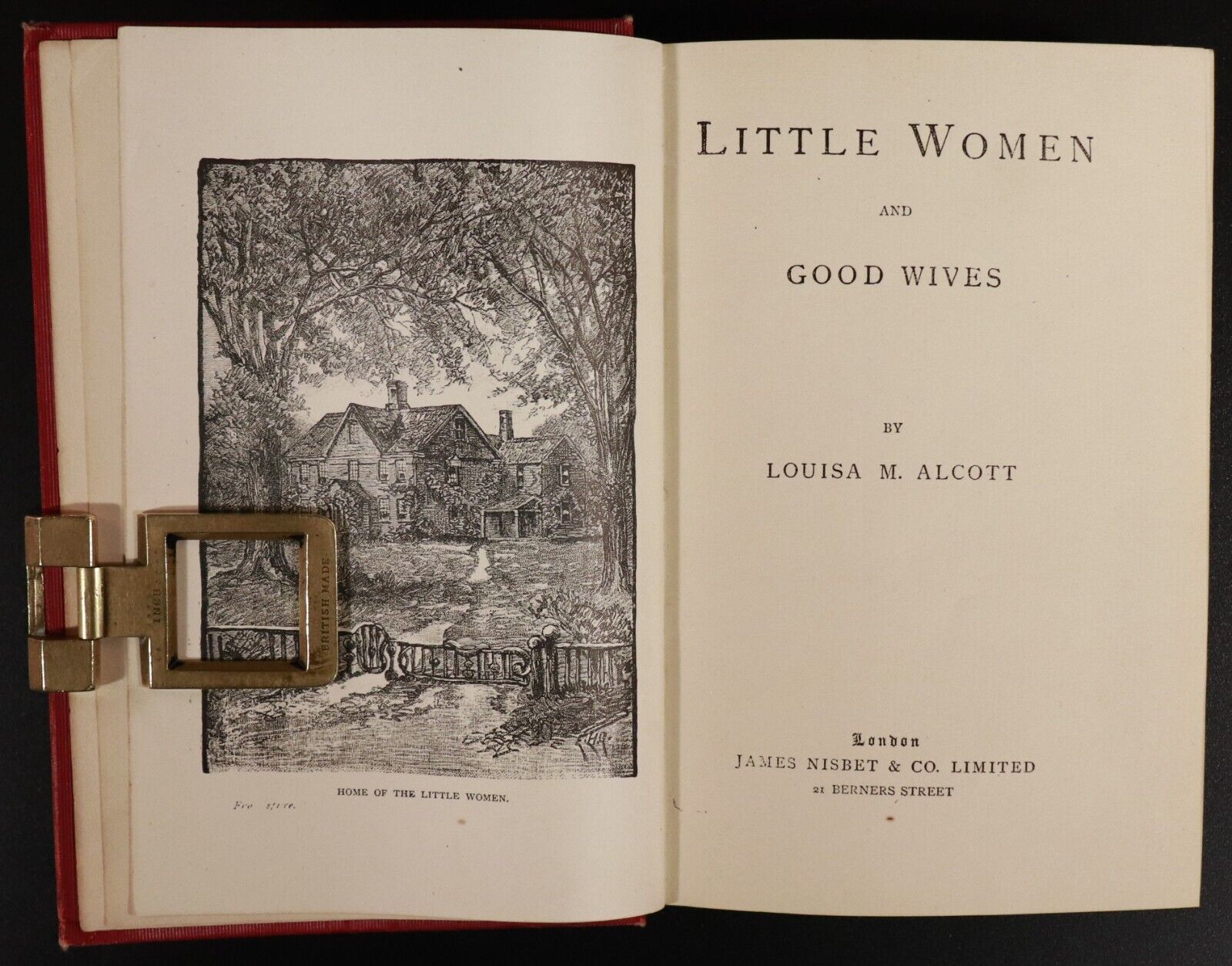 c1900 Little Women & Good Wives by Louisa M. Alcott Antique Fiction Book