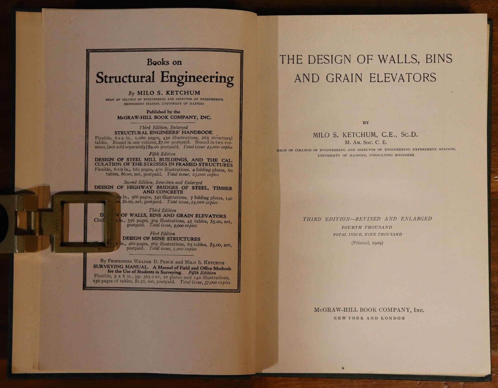 Design Of Walls, Bins & Grain Elevators - 1929 - Technical Reference Book - 0