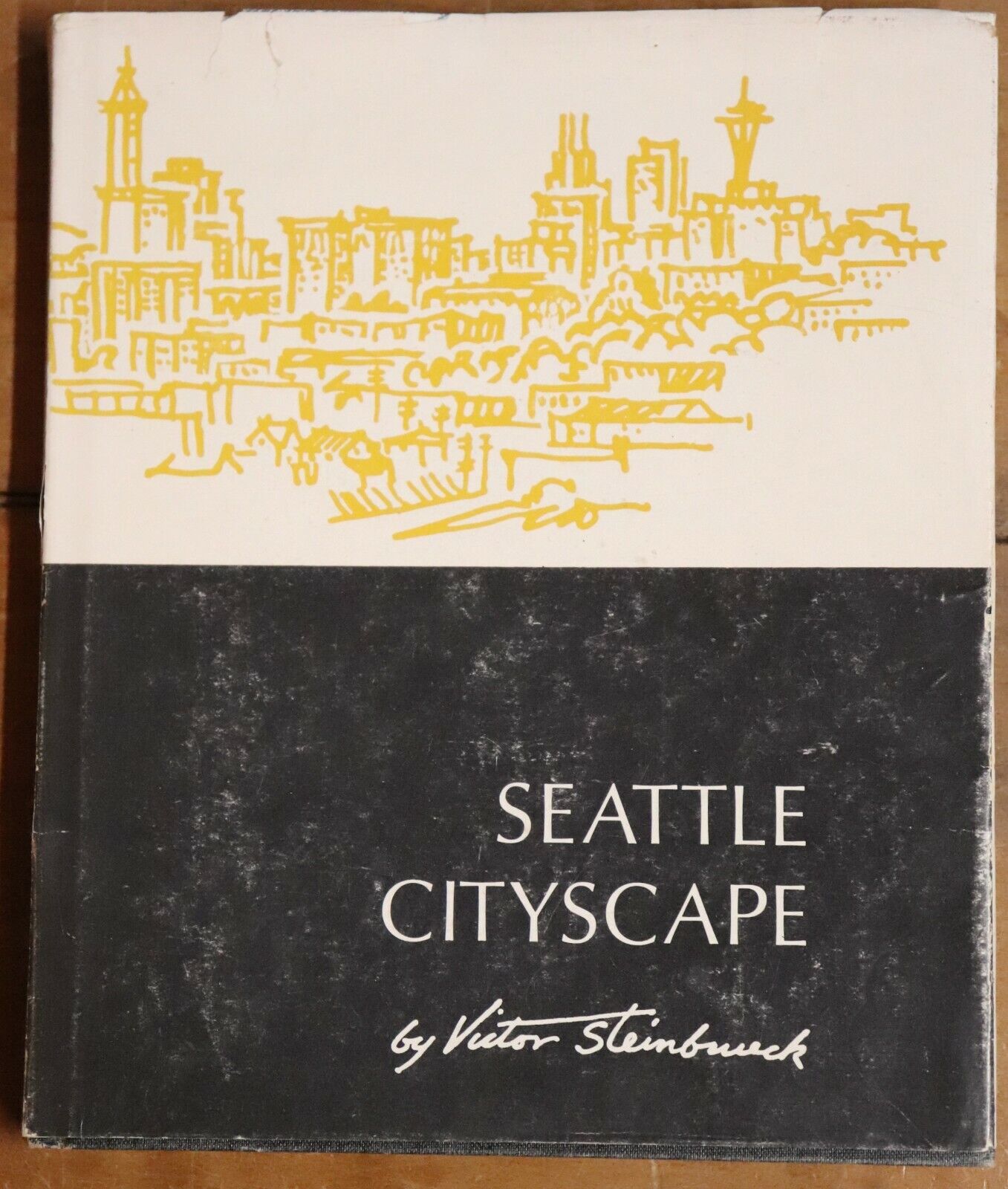 Seattle Cityscape - 1963 - Rare 1st Ed. SIGNED By Author -  Antique Book