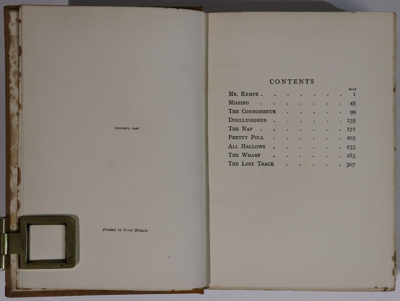 The Connoisseur by Walter De La Mare - 1926 - 1st Edition Literature Book