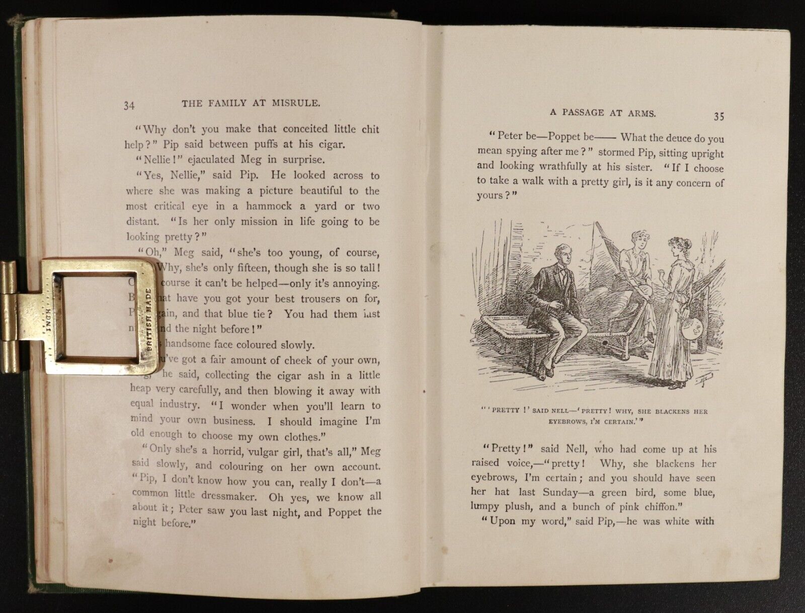 c1895 The Family At Misrule by Ethel Turner Antique Australian Fiction Book