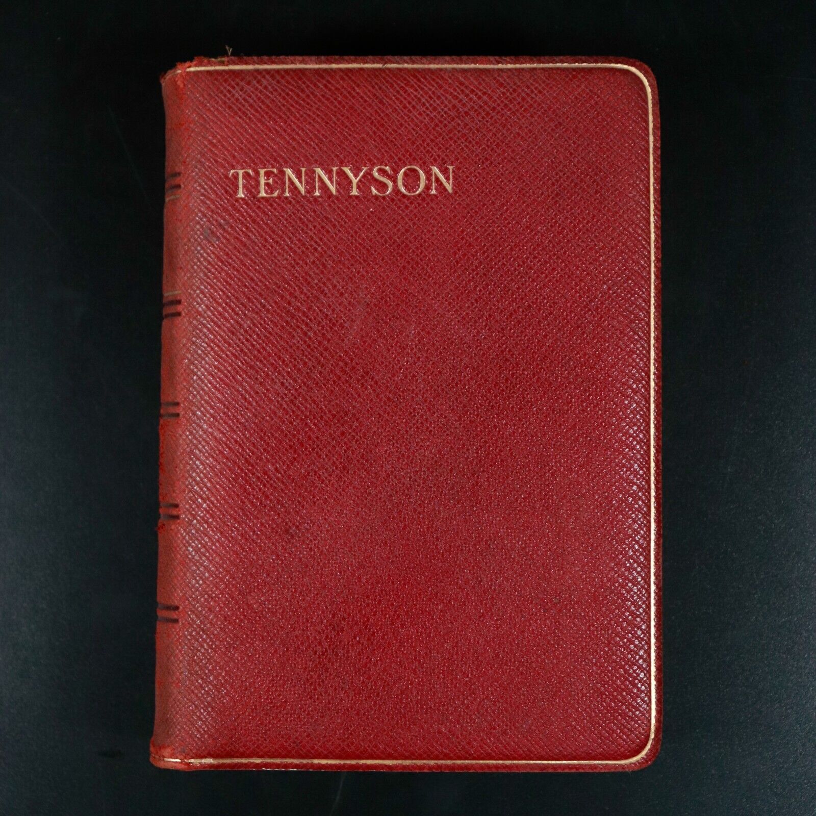 1910 Poems Of Tennyson Oxford Edition Antique Poetry Book Gilt Edge