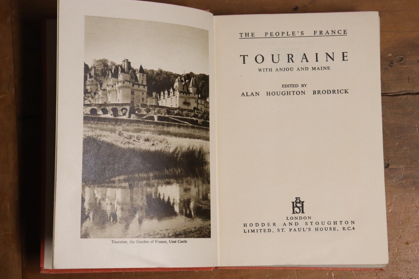 The Peoples France: Touraine - 1948 - 1st Edition Antique French Travel Book - 0