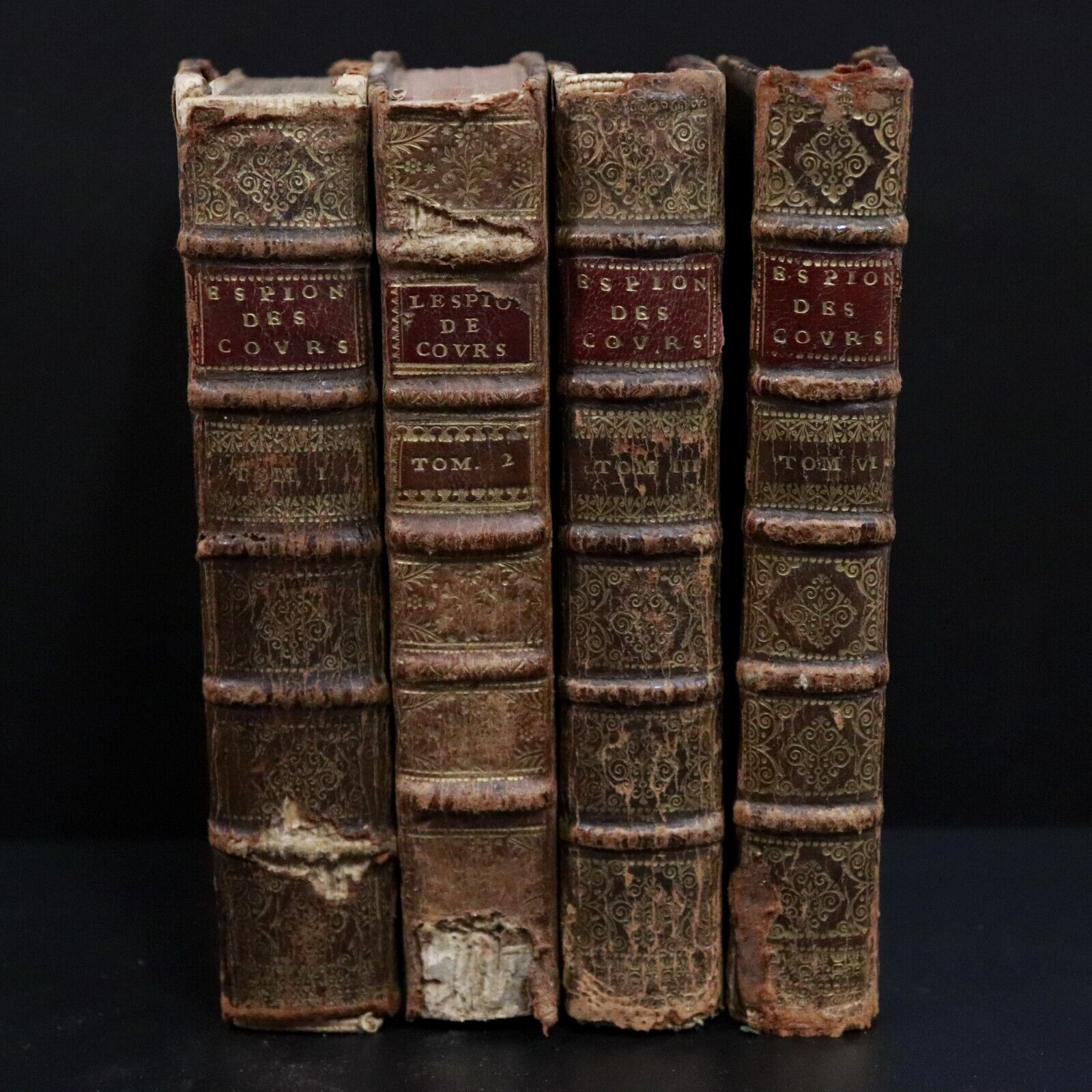 1710 4vol L'Espion dans les Cours des Princes Chretiens French Antiquarian Books