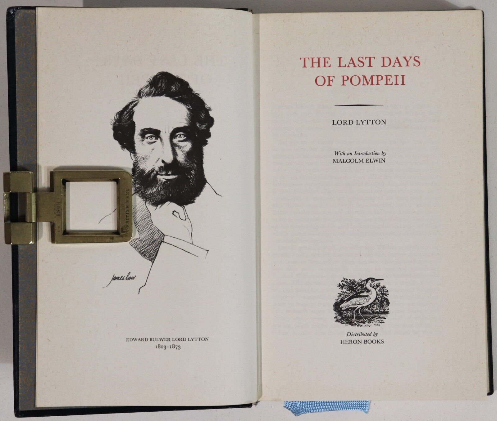 The Last Days of Pompeii by Lord Lytton - c1968 - Heron Books History Book