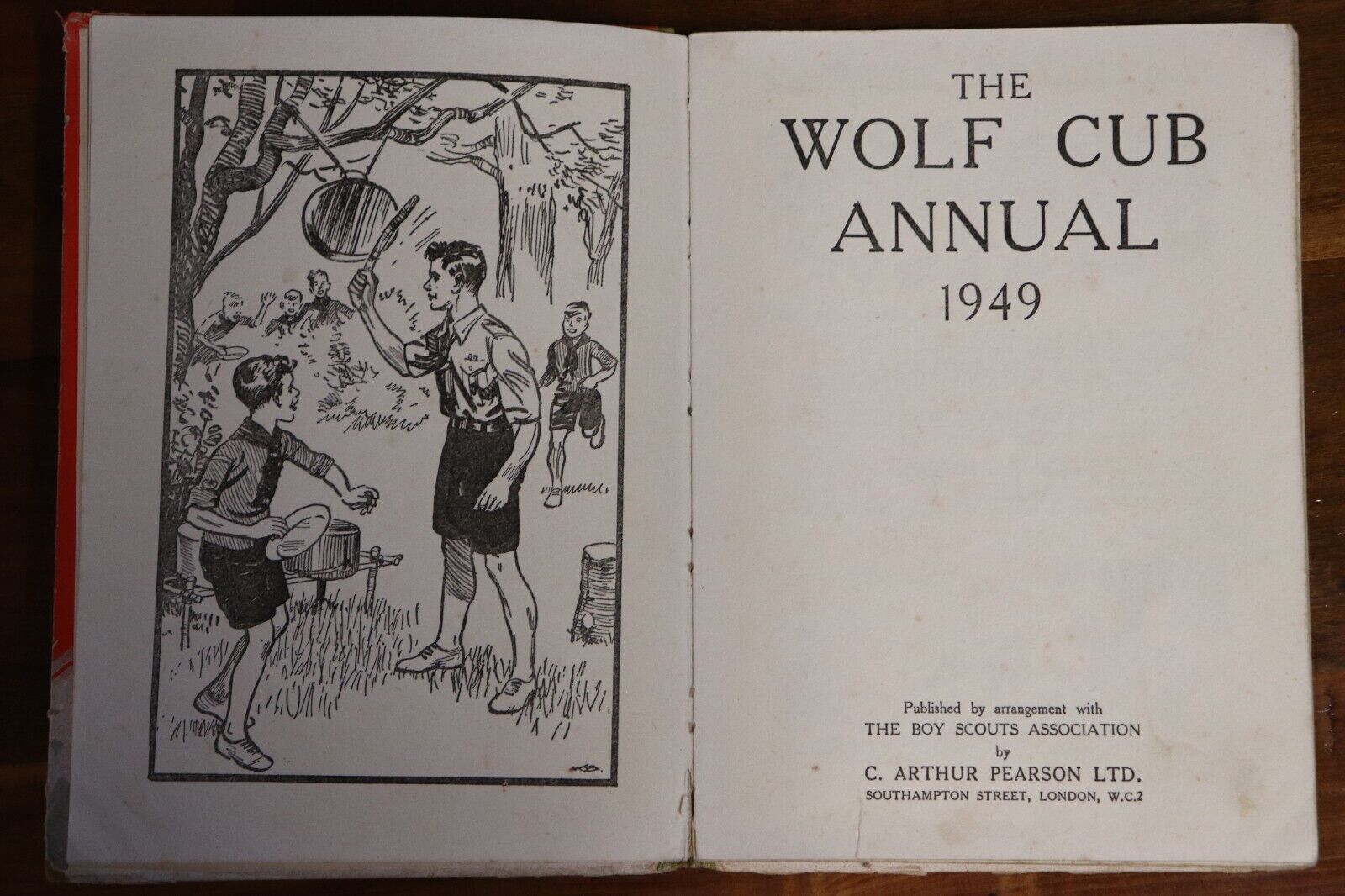 The Wolf Cub Annual - 1949 - Antique Boy Scouts Childrens Book