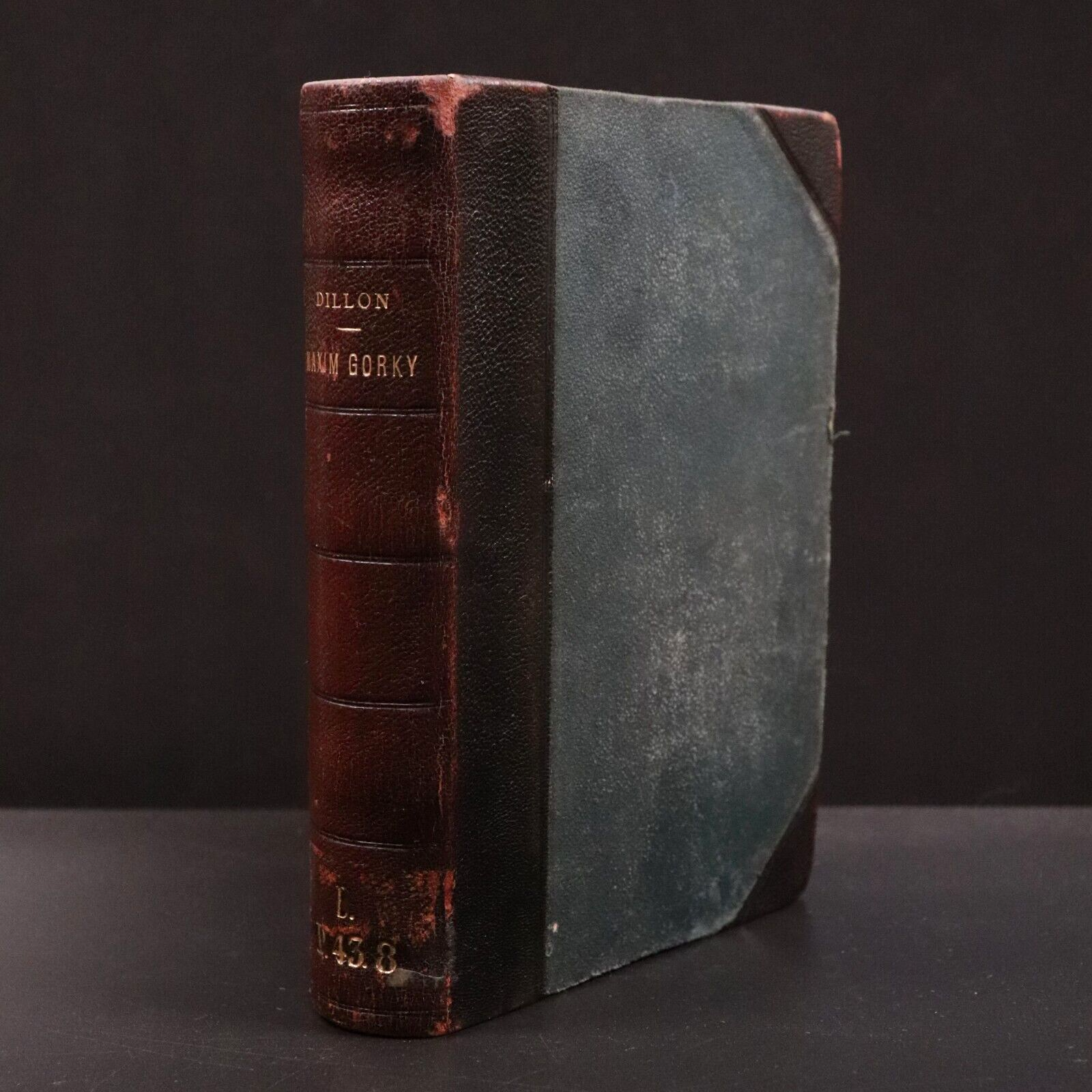 1902 Maxim Gorky by E.J. Dillon 1st Edition Antique Fiction Book