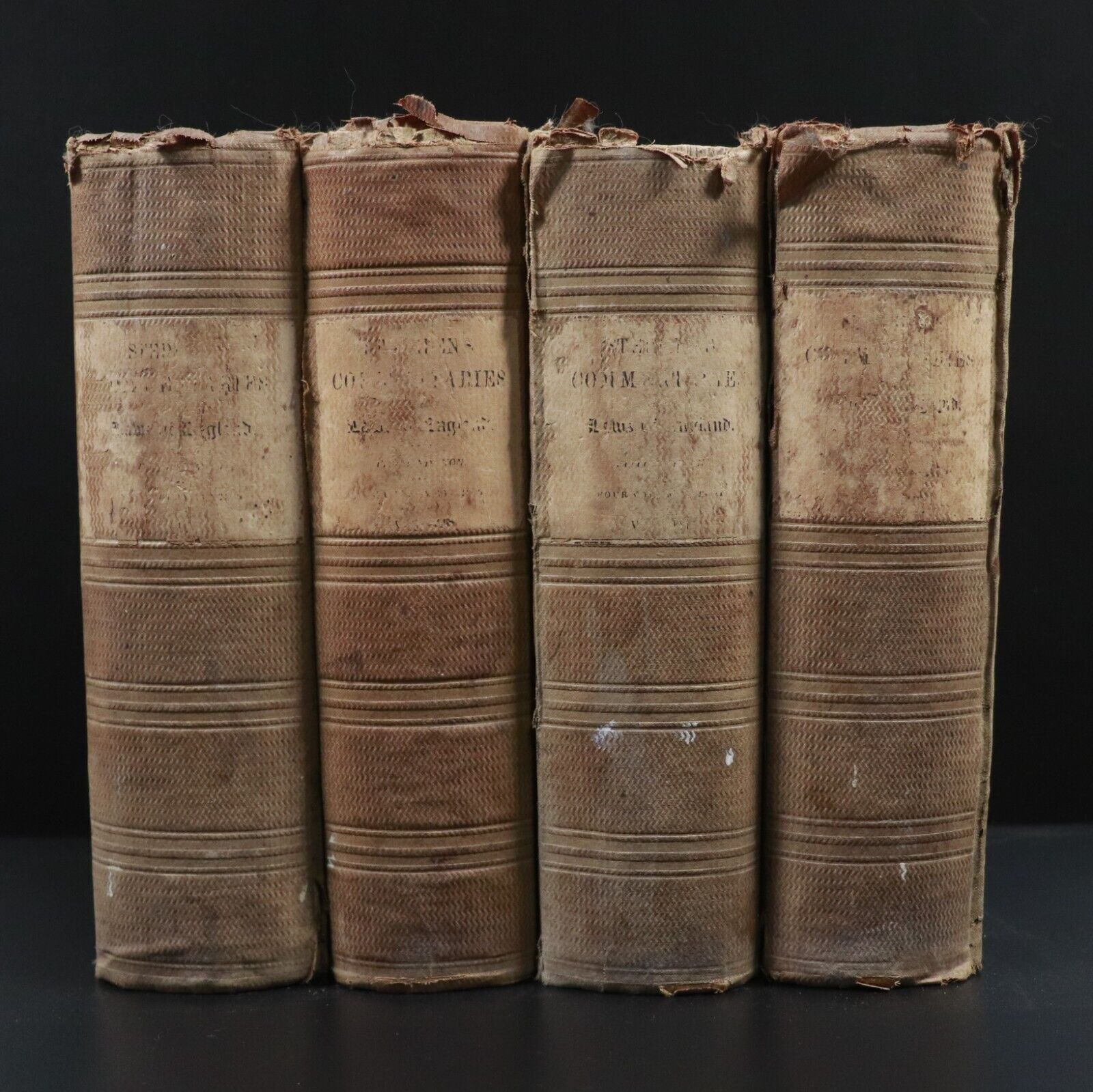 1863 4vol Commentaries On The Laws Of England Antiquarian British Legal Book Set