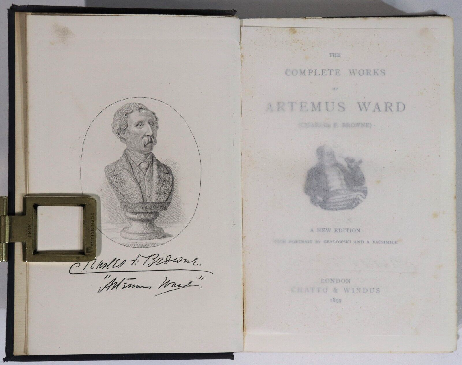 The Complete Works Of Artemus Ward - 1899 - Antique American History Book - 0