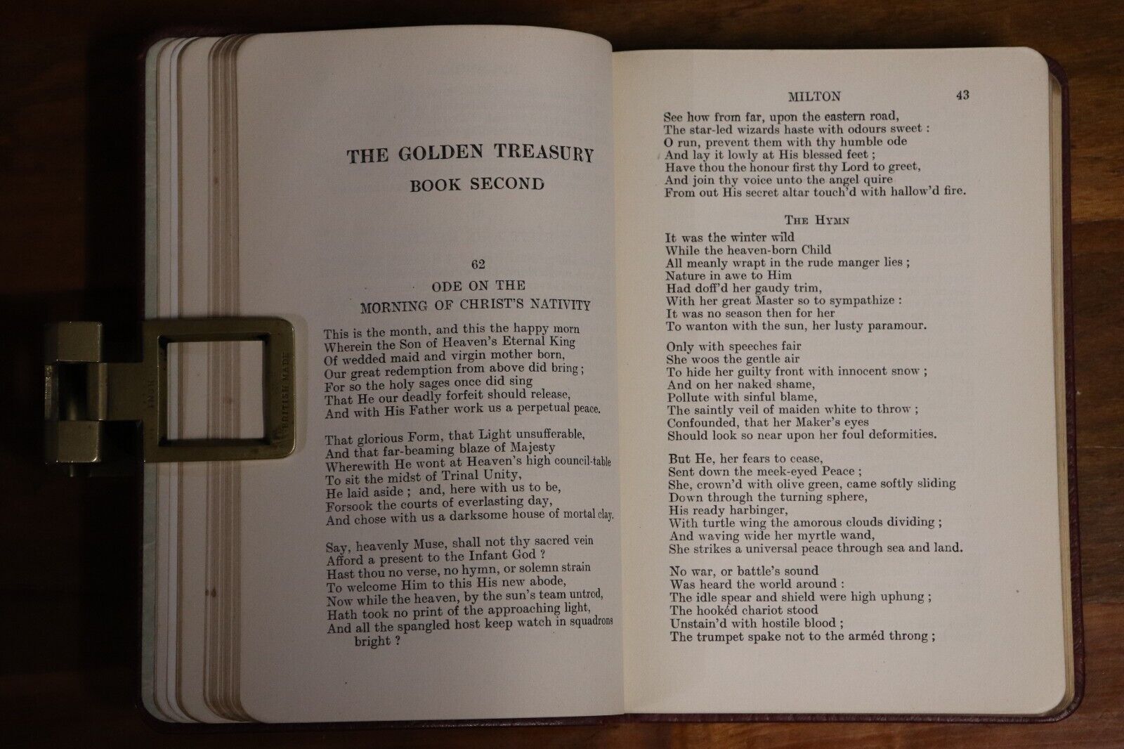 The Golden Treasury Of Songs & Poems: FT Palgrave - 1926 - Antique Literary Book