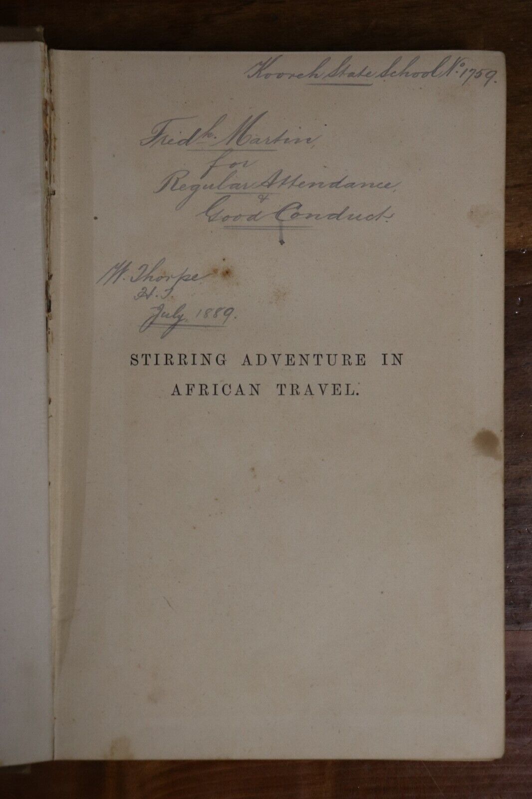 Stirring Adventure In African Travel - 1888 - Rare Livingstone Exploration Book