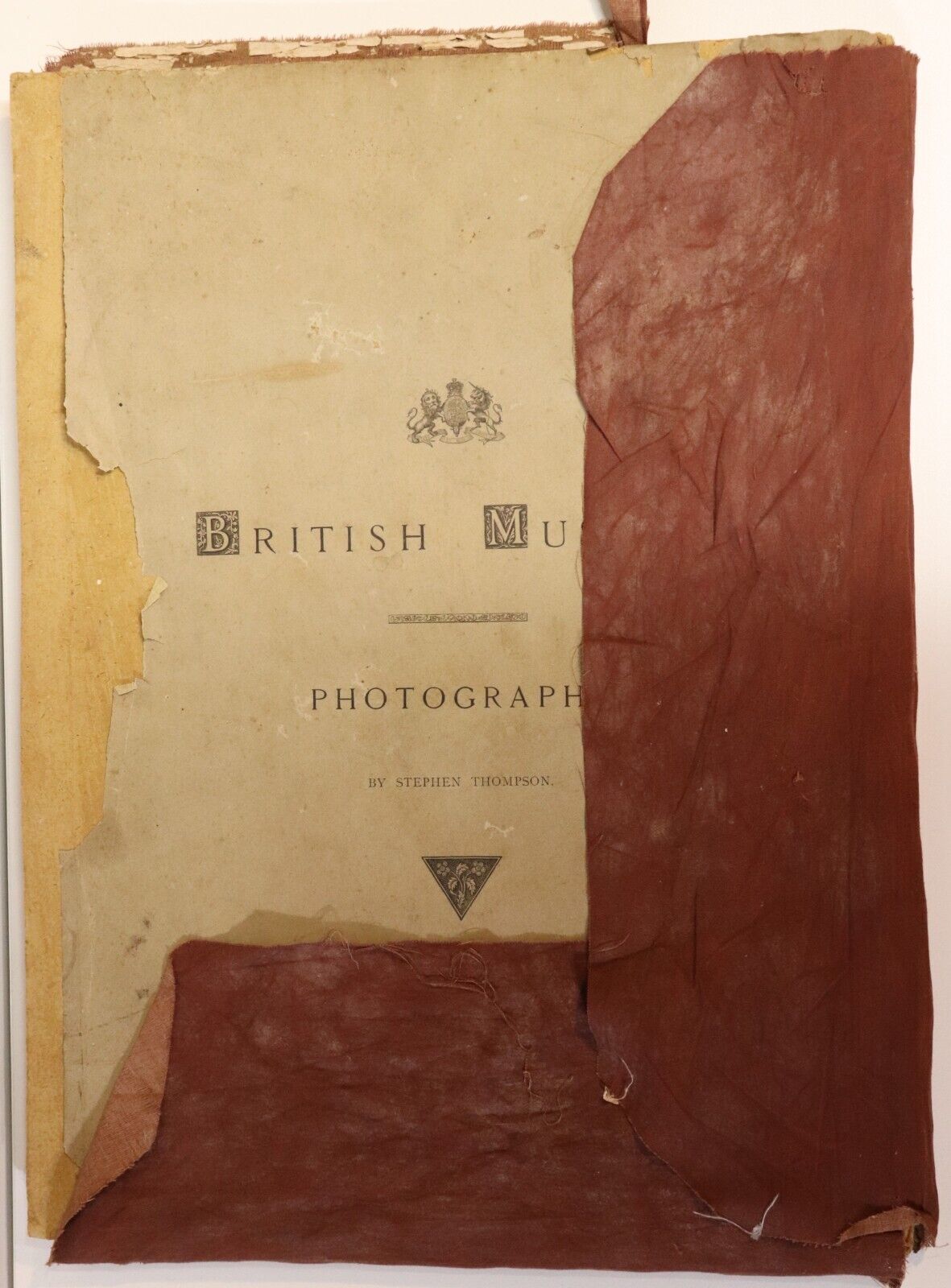 British Museum Photographs by Stephen Thompson c1868 - Antique Art History Book