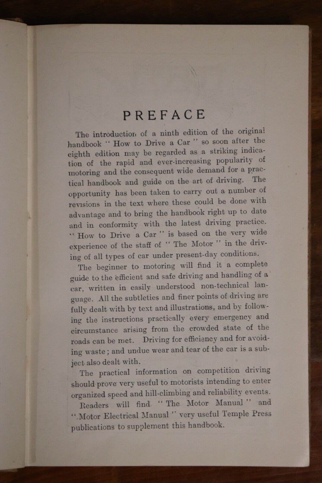 How To Drive A Car by Editors Of The Motor - c1925 - Automotive History Book