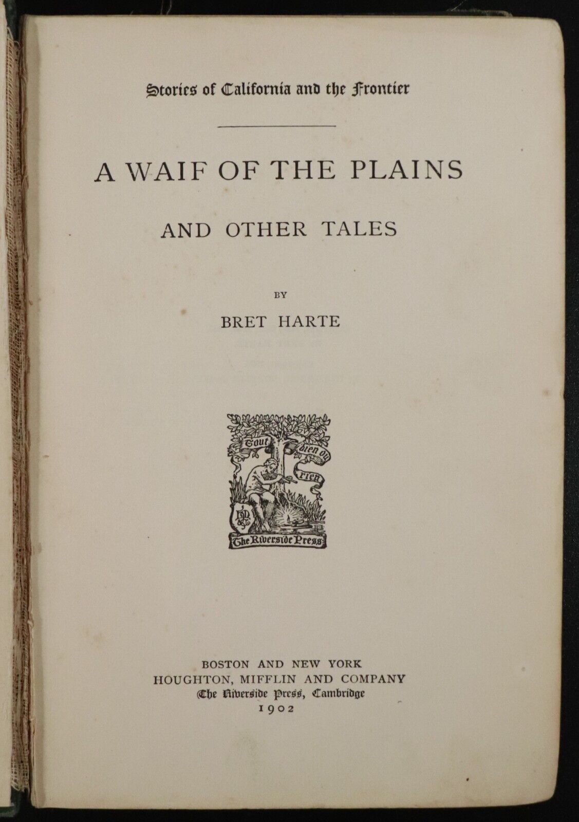 1902 3vol The Works Of Bret Harte Antique American Fiction Books