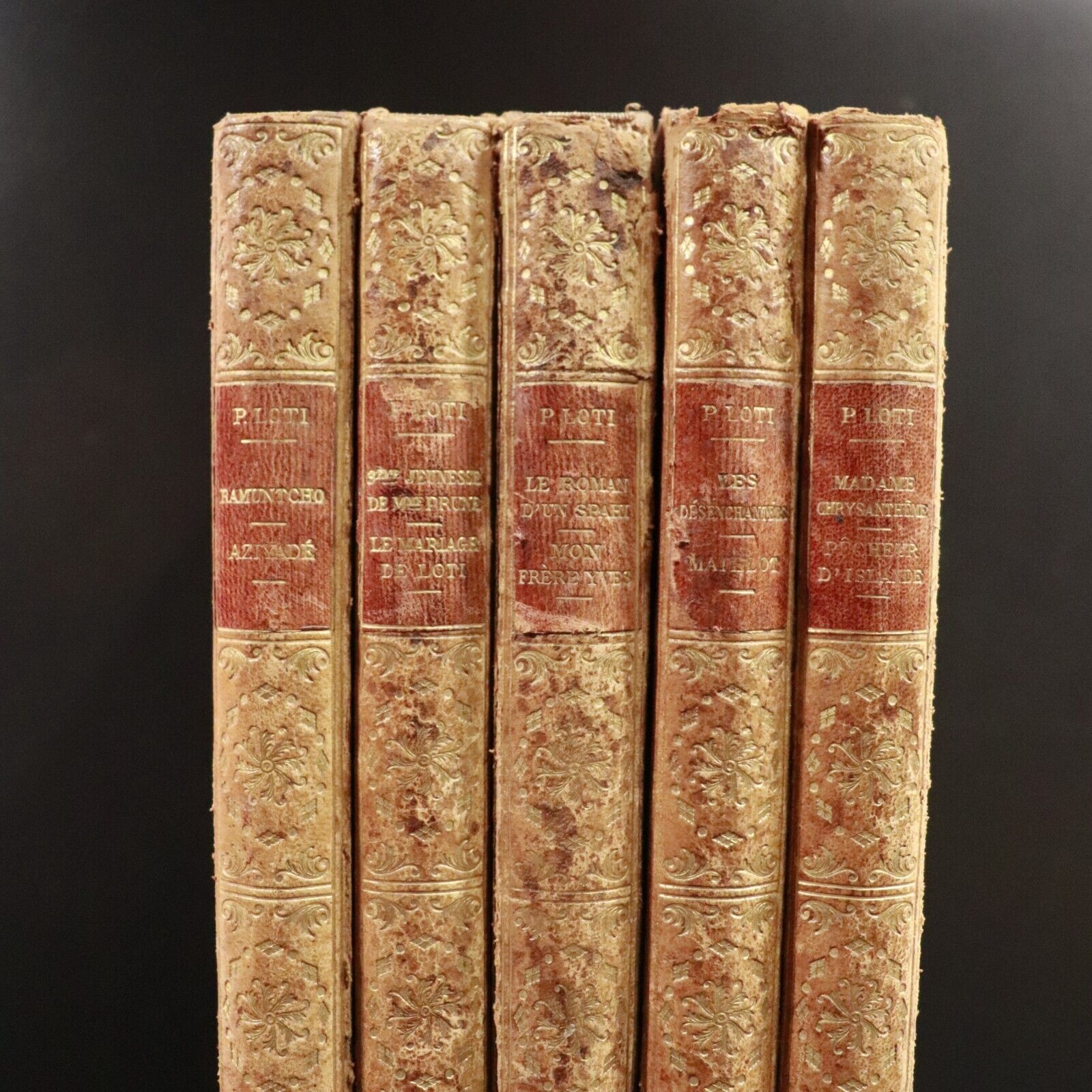 1923 5vol Romans Complets Illustres De Pierre Loti Antique French Fiction Books