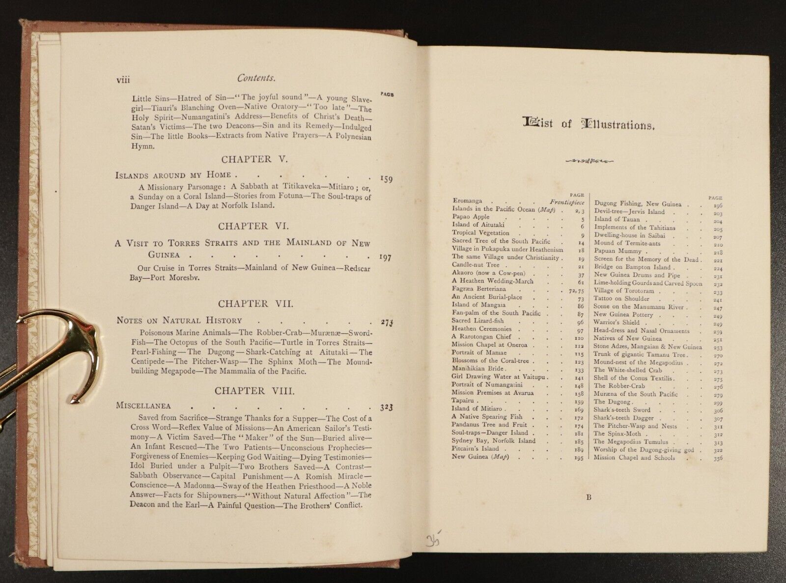 1876 Life In The Southern Isles South Pacific & New Guinea Travel History Book