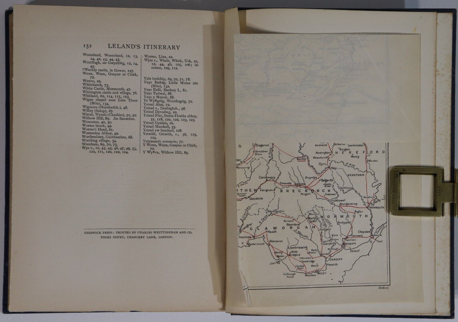 The Itinerary In Wales Of John Leland - 1906 - Antique British Travel Book