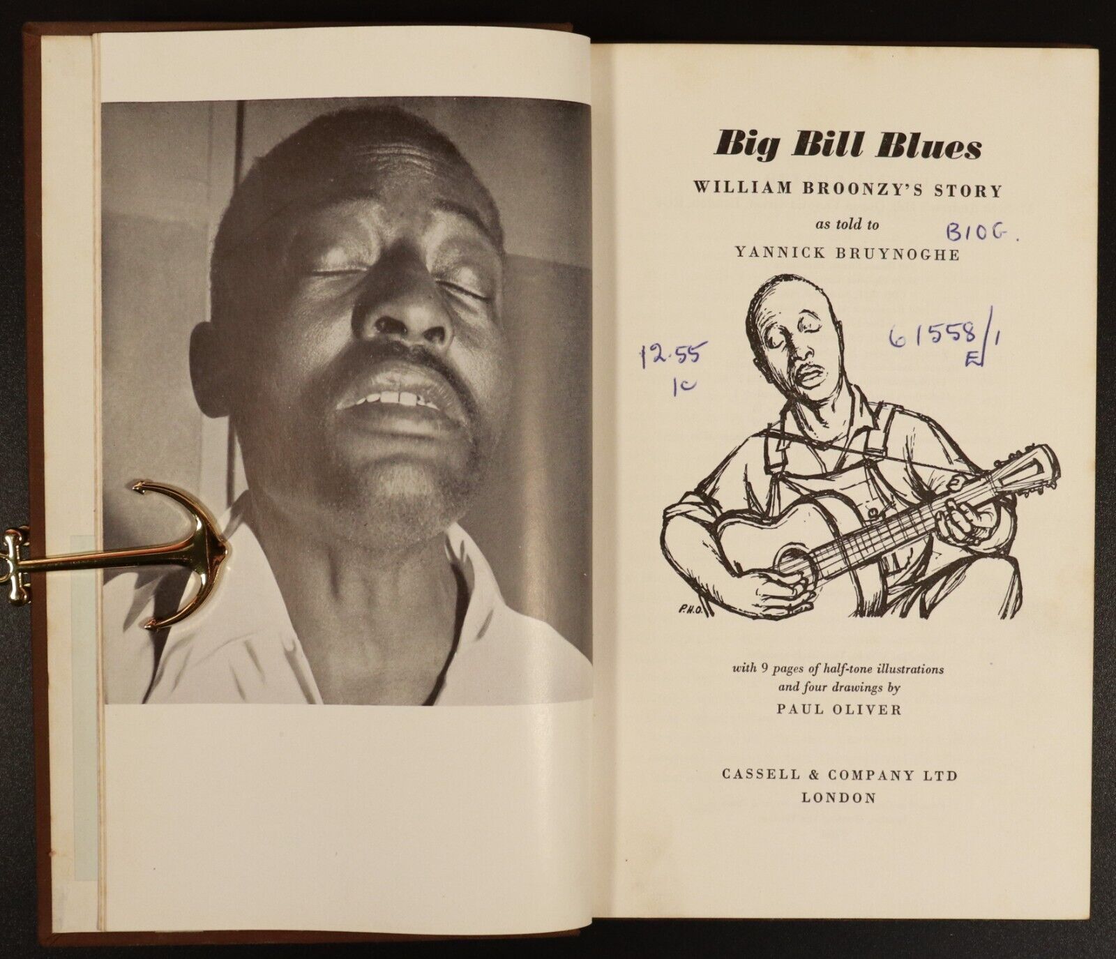 1955 Big Bill Blues William Broonzy's Story 1st Edition American Music Book - 0