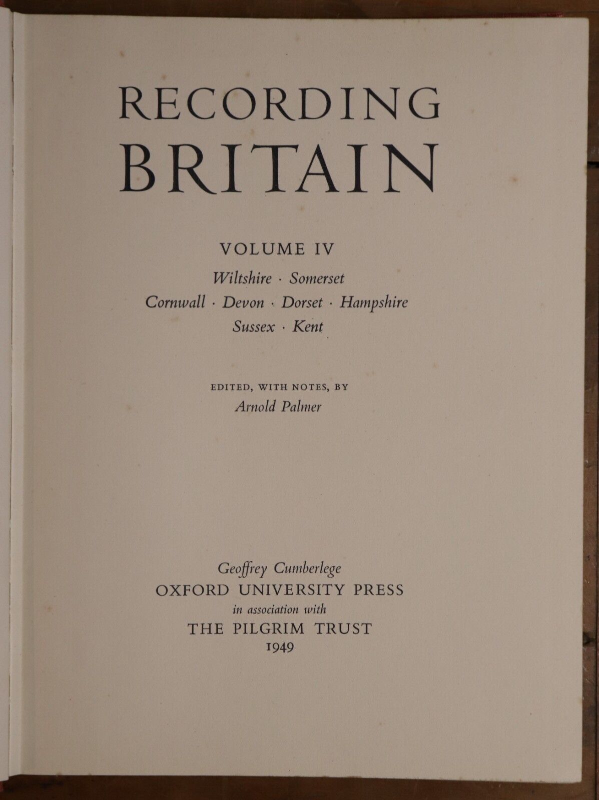 Recording Britain 4 Volume Set - 1946 to 1949 - 1st Ed. British History Books