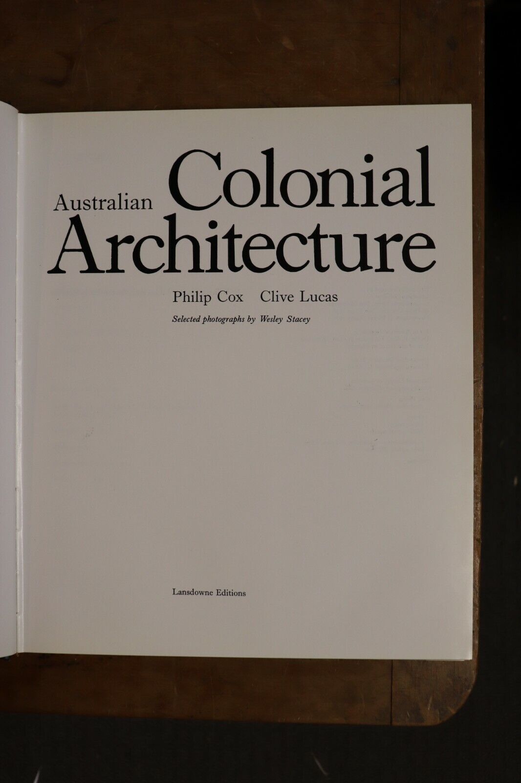 Australian Colonial Architecture - 1978 - 1st Edition Architecture Book - 0