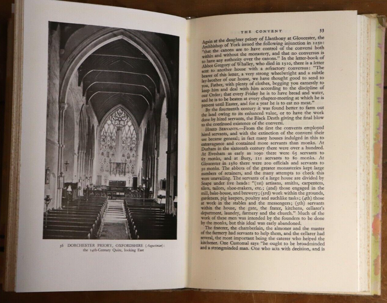 1949 The English Abbey In The Middle Ages F. Crossley British Architecture Book