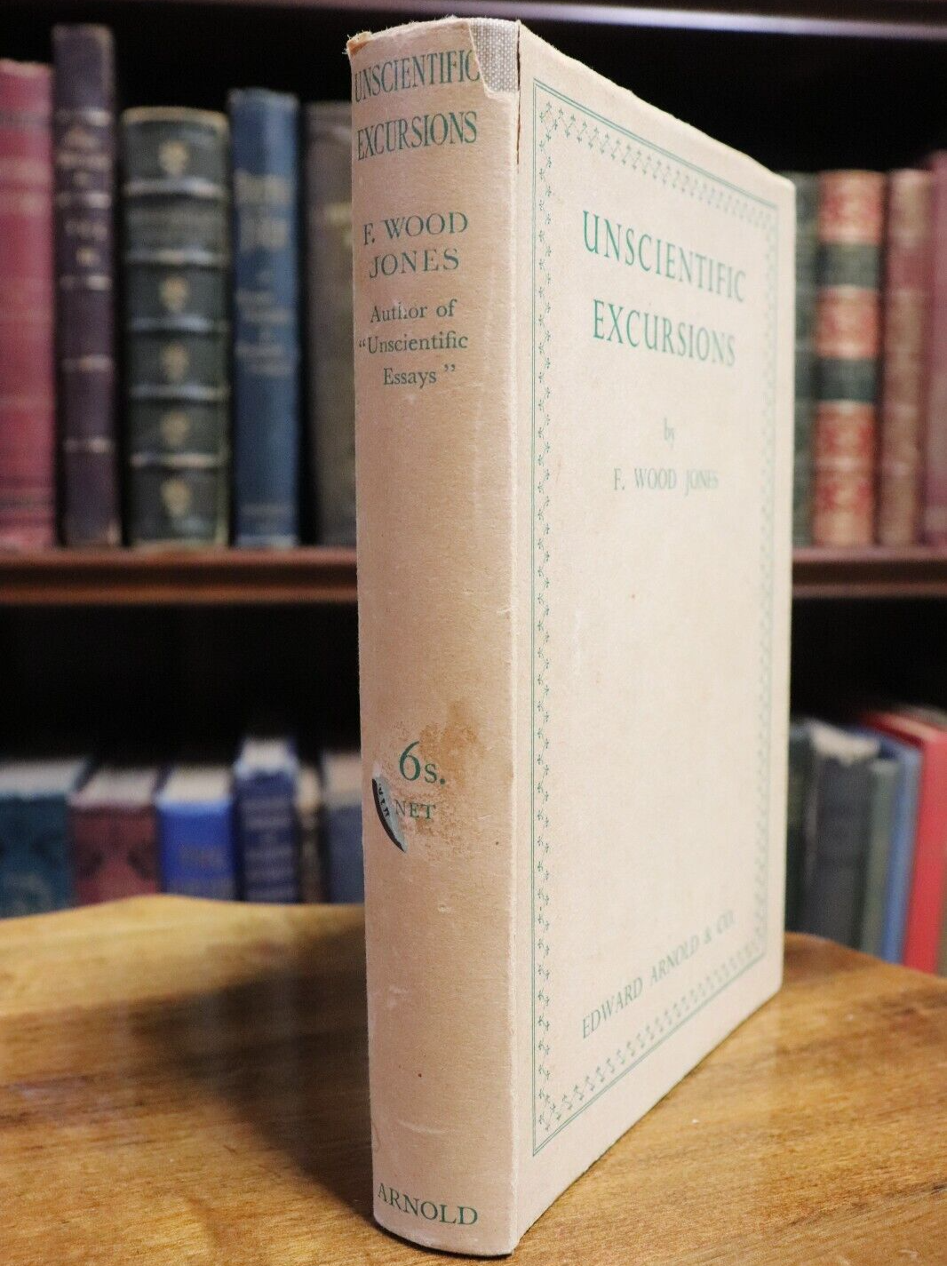 1934 Unscientific Excursions by Frederic Wood Jones 1st Edition Science Book