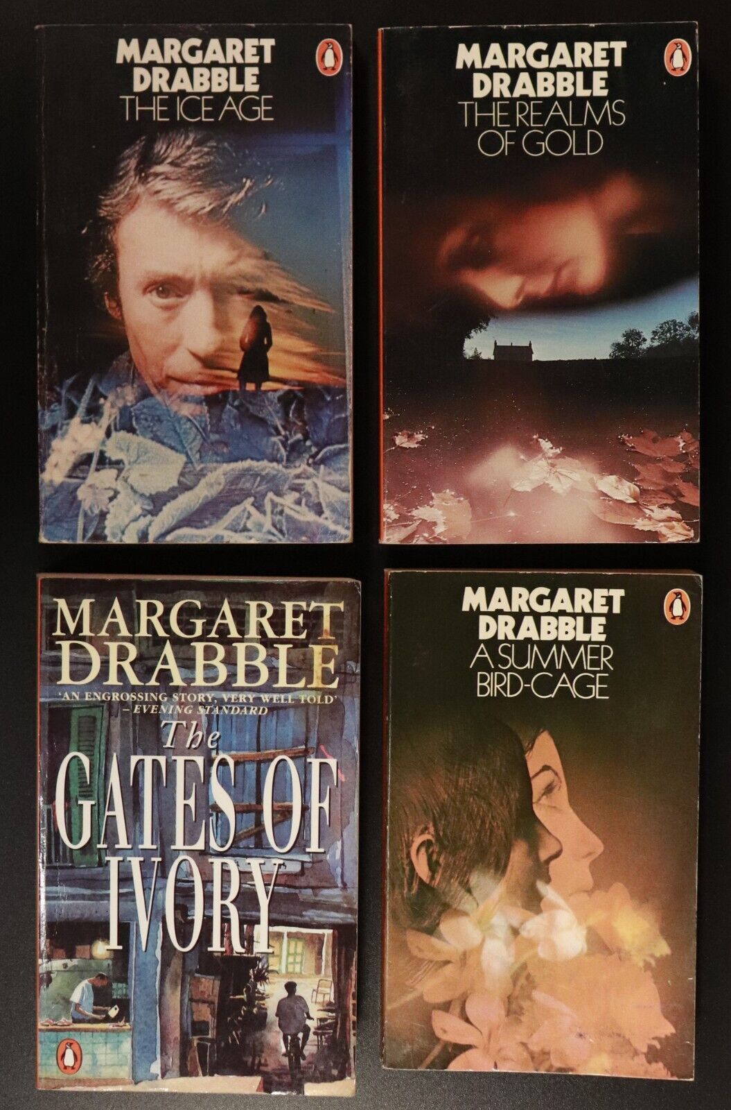 1985 The Works Of Margaret Drabble 4 Book Bundle Gates Of Ivory Summer Bird Cage