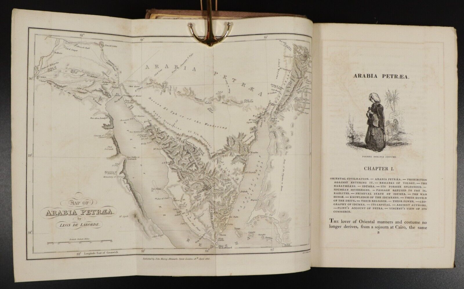 1838 Journey Through Arabia Petraea To Mt Sinai & City Of Petra Antiquarian Book