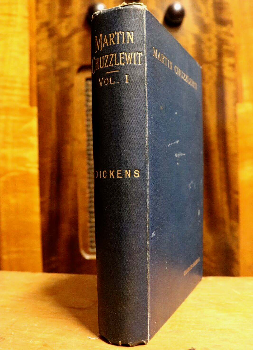 c1895 Life & Adventures Of Martin Chuzzlewit by Charles Dickens Antique Book