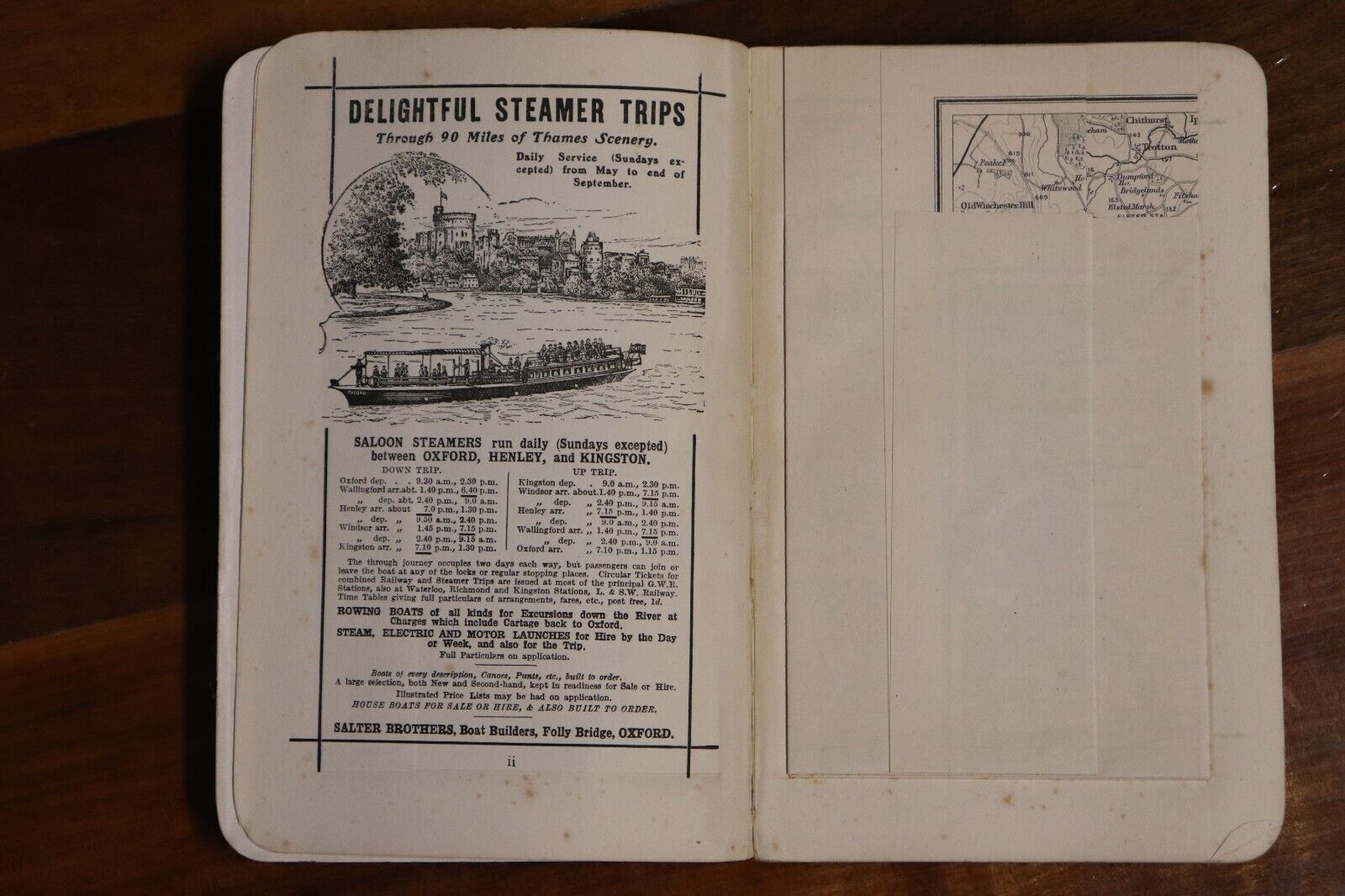 Guide To Chichester: Ward Lock & Co - c1920 - Antique Travel Guide Book w/Maps