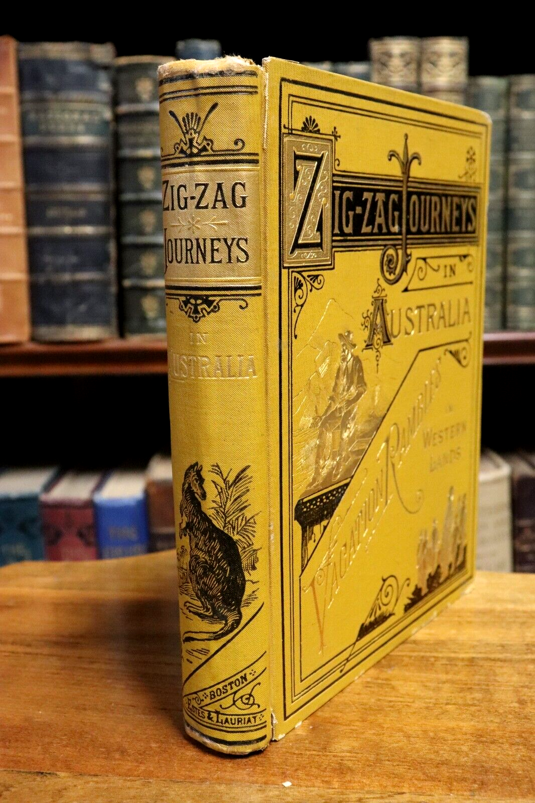 1891 Zigzag Journeys In Australia by H Butterworth Antiquarian Illustrated Book