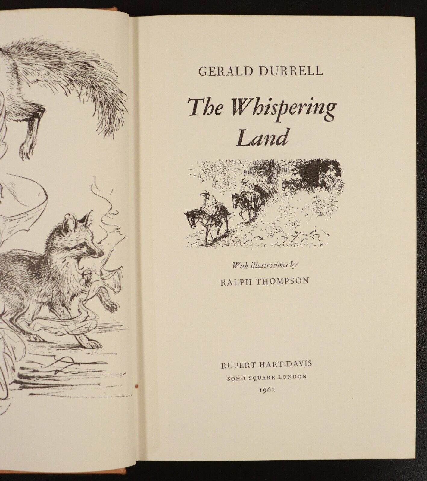 1961 The Whispering Land by Gerald Durrell South American Travel Book Patagonia