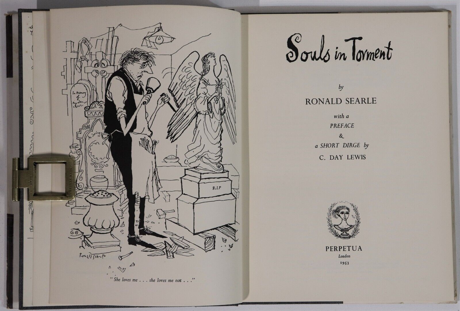 Souls In Torment by Ronald Searle - 1954 - Satirical Cartoon & Art Book - 0