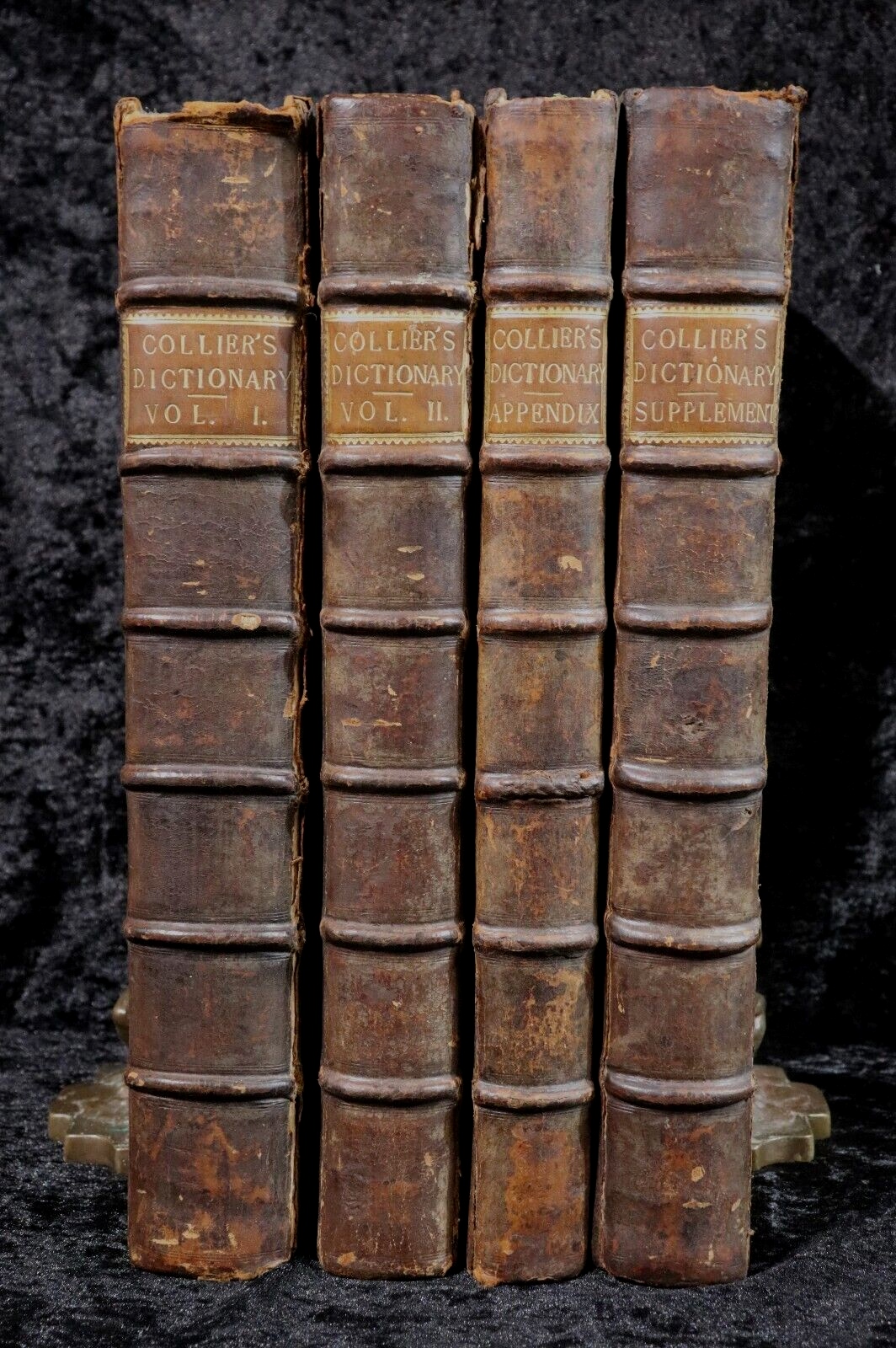 1701 -1721 4vol Jer Collier's Great Dictionary Series Antiquarian History Books