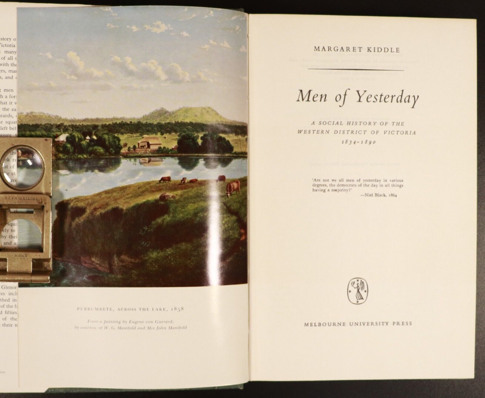 1967 Men Of Yesterday History Of Western Victoria M. Kiddle Local History Book