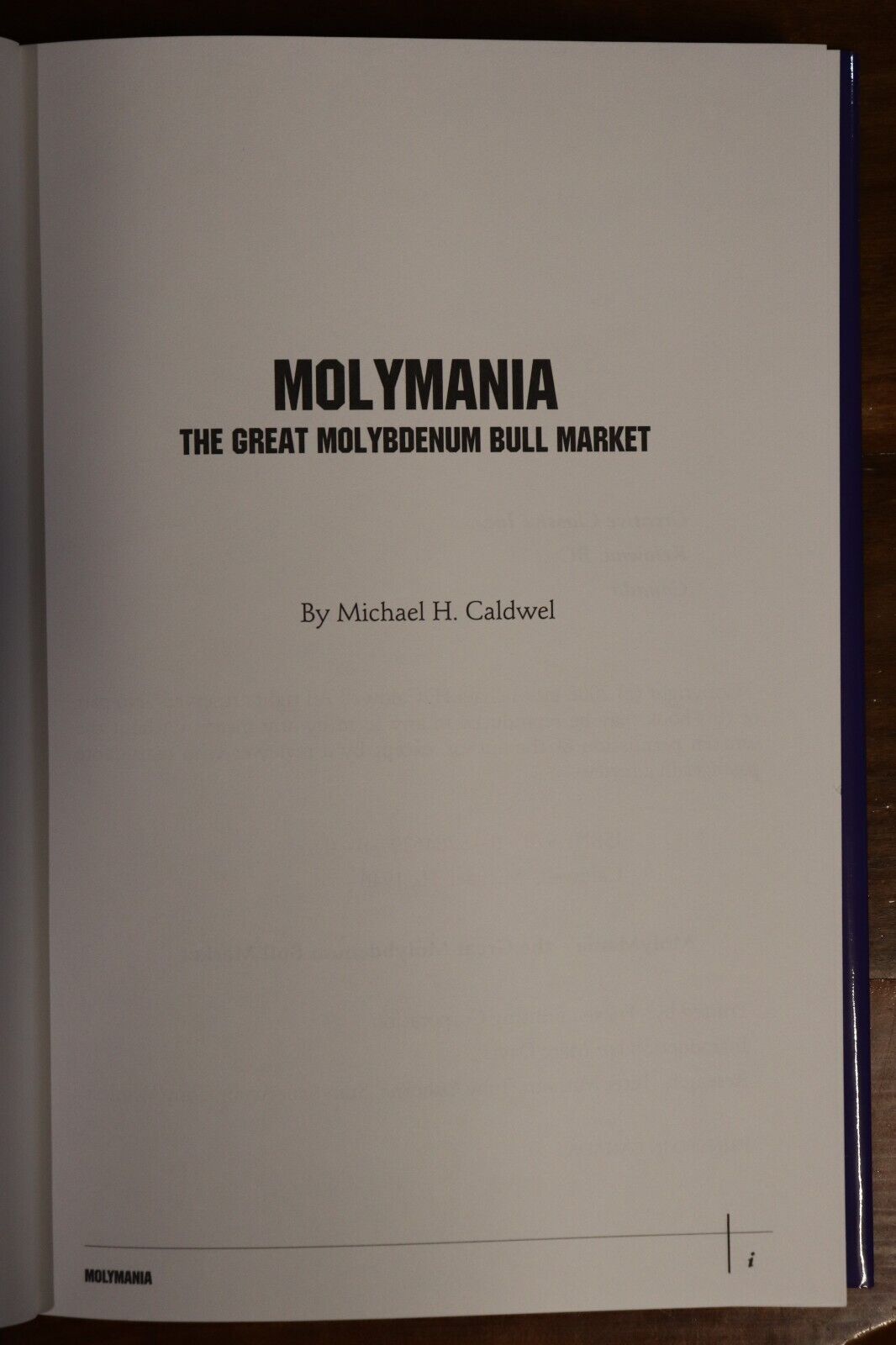 The Great Molybdenum Bull Market - 2008 - Mining Investment Reference Book