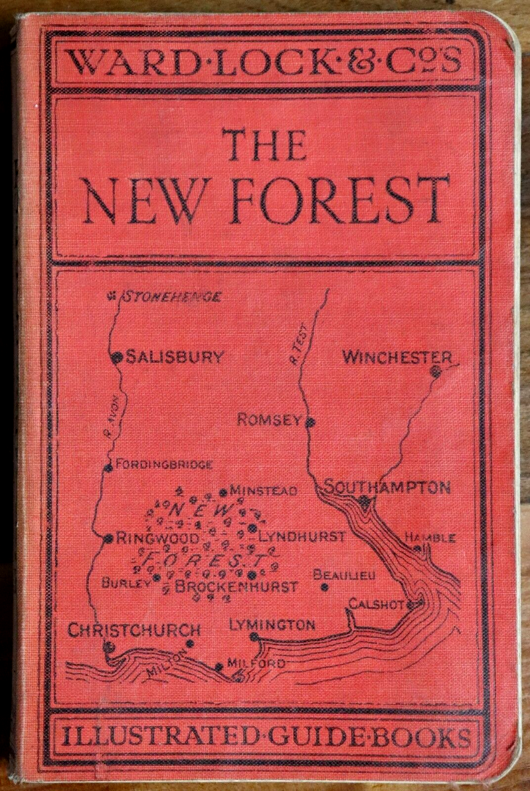 Guide To New Forest: Ward Lock & Co - 1940 - Antique Travel Guide Book w/Maps
