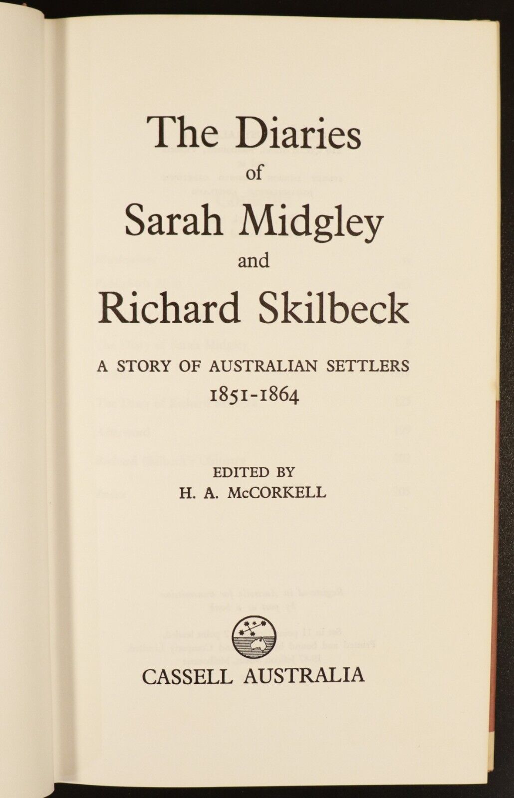 1967 Diaries Of Midgley & Skilbeck Story Of Australian Settlers History Book - 0