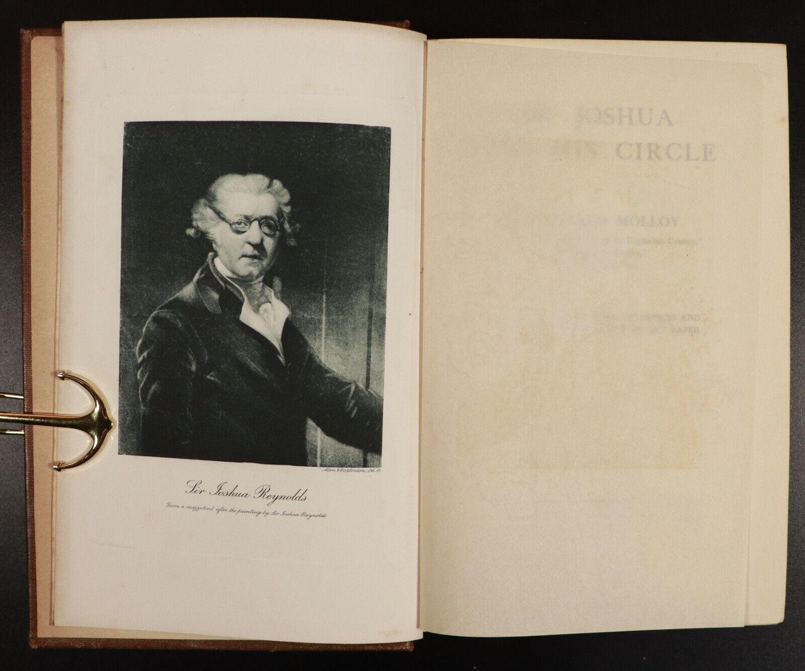 1906 2vol Sir Joshua & His Circle by Fitzgerald Molloy Antique Art History Book
