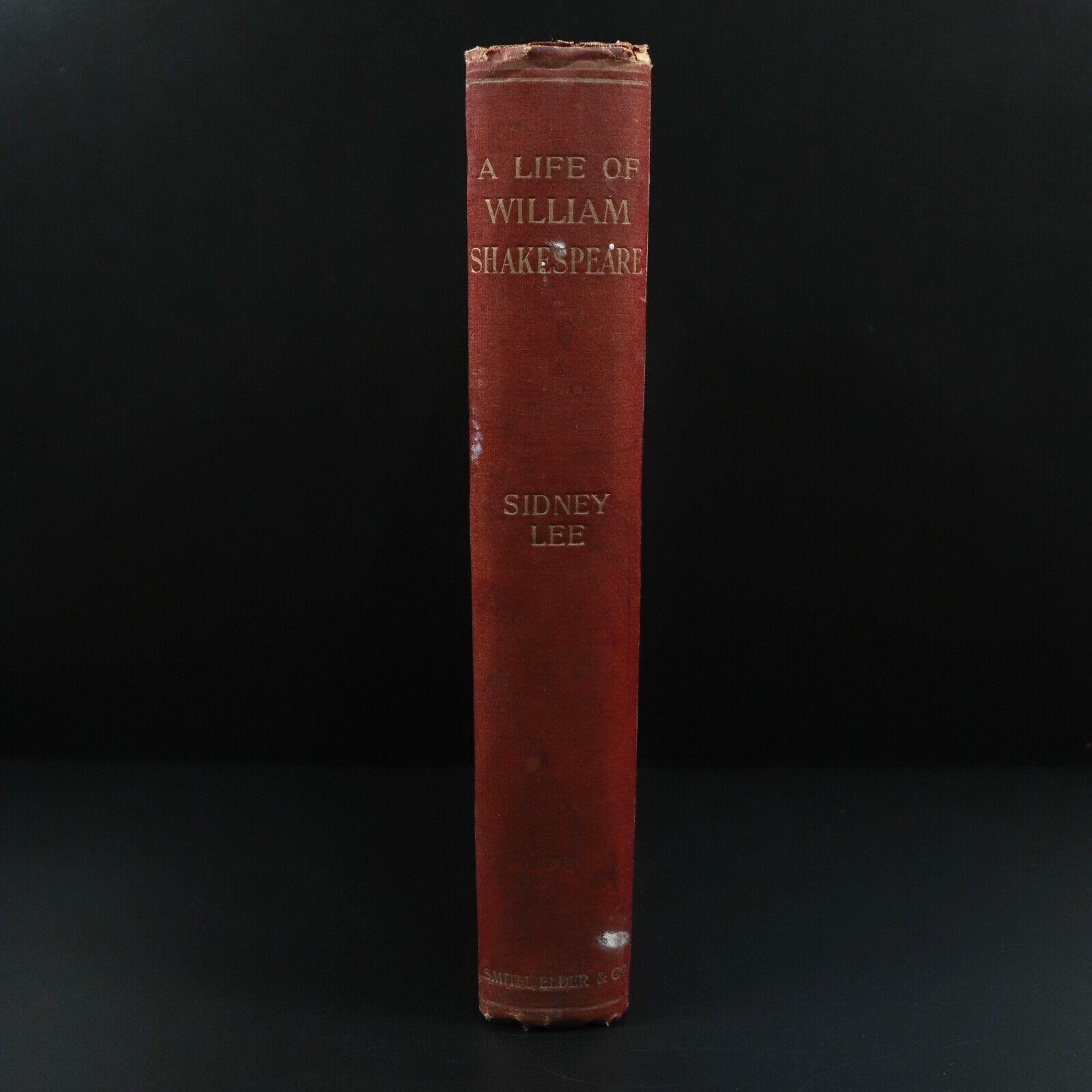 1908 Life Of William Shakespeare by Sidney Lee Antique Literature History Book