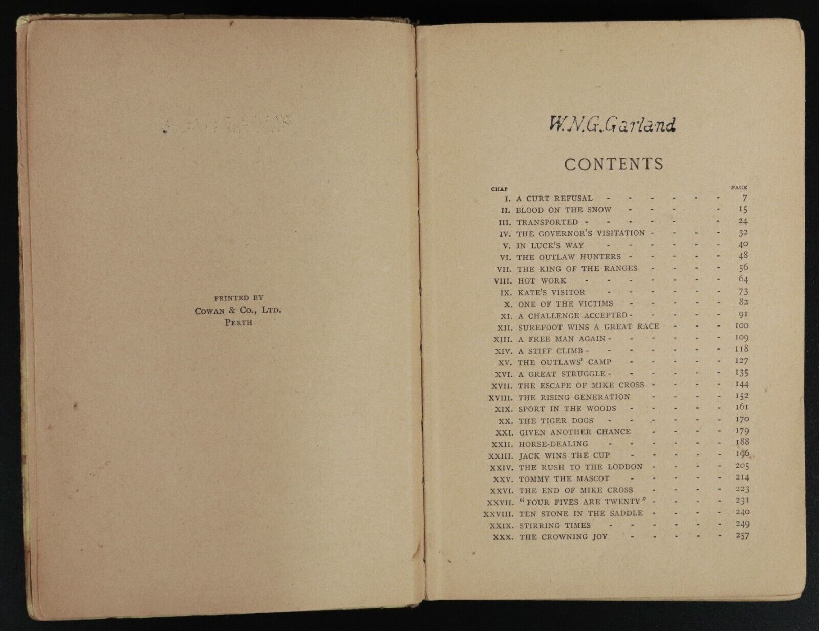 1902 King Of The Ranges by Nat Gould 1st Edition Antique Australian Fiction Book